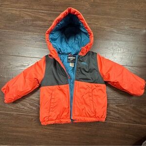 OshKosh B'gosh Kids Puffer Jacket in Orange and Black